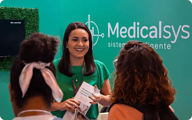 Equipe Medicalsys em evento do setor de saúde
